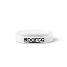 The white Sparco Bracelet silicone wristband from Sparco.