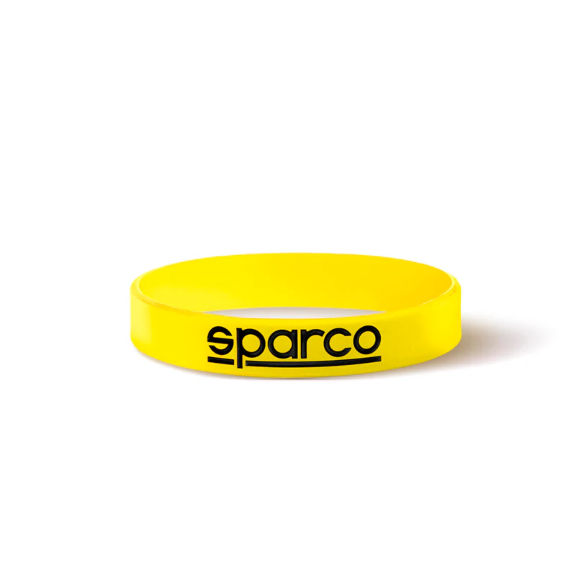 The yellow Sparco Bracelet silicone wristband from Sparco.