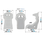 The dimensions of the Sparco Circuit II Gaming Seat from Sparco. This seat is not FIA rated.