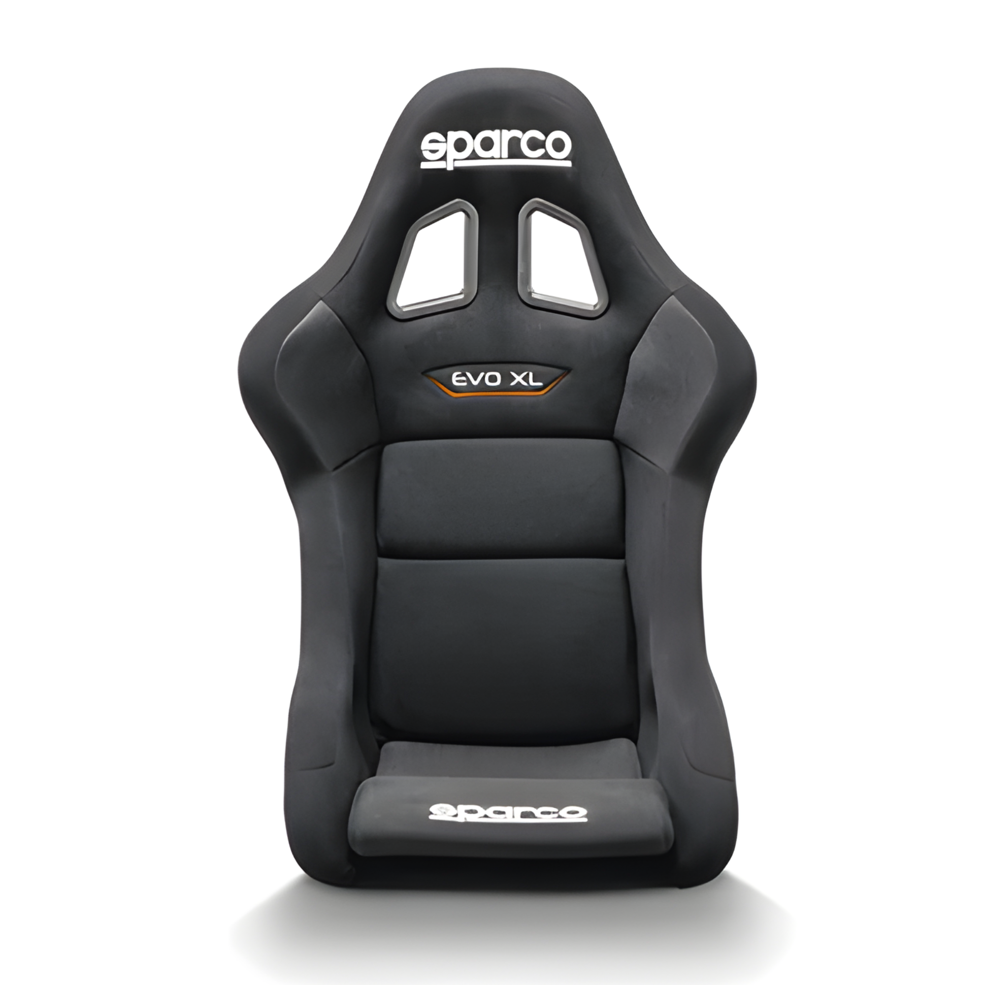 The black Sparco Evo XL Gaming Seat from Sparco. This seat is not FIA rated.