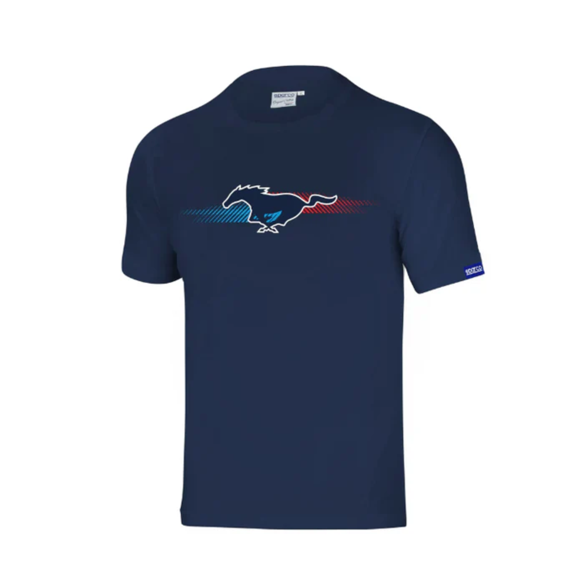 The navy Sparco Ford Performance T-Shirt from Sparco from the front.