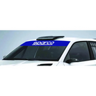 The Sparco Blue Front Windshield Visor Decal from Sparco.
