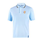 The front of the celeste Sparco Gulf Piquet Polo from Sparco.