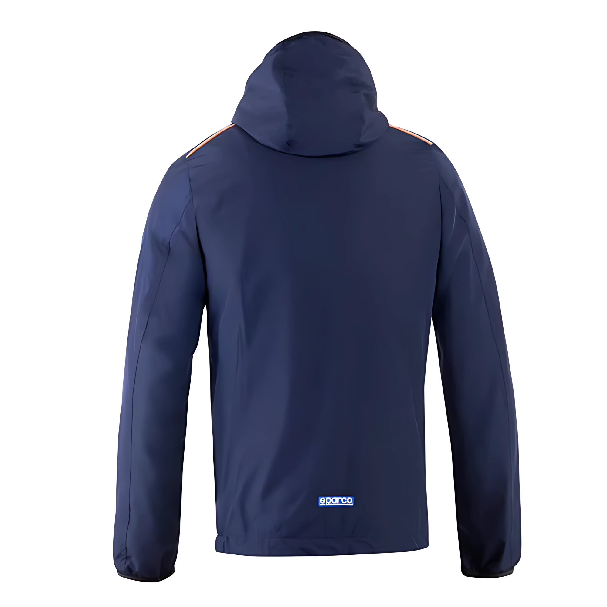 The back of the navy blue Sparco Gulf SL Windbreaker Jacket from Sparco.
