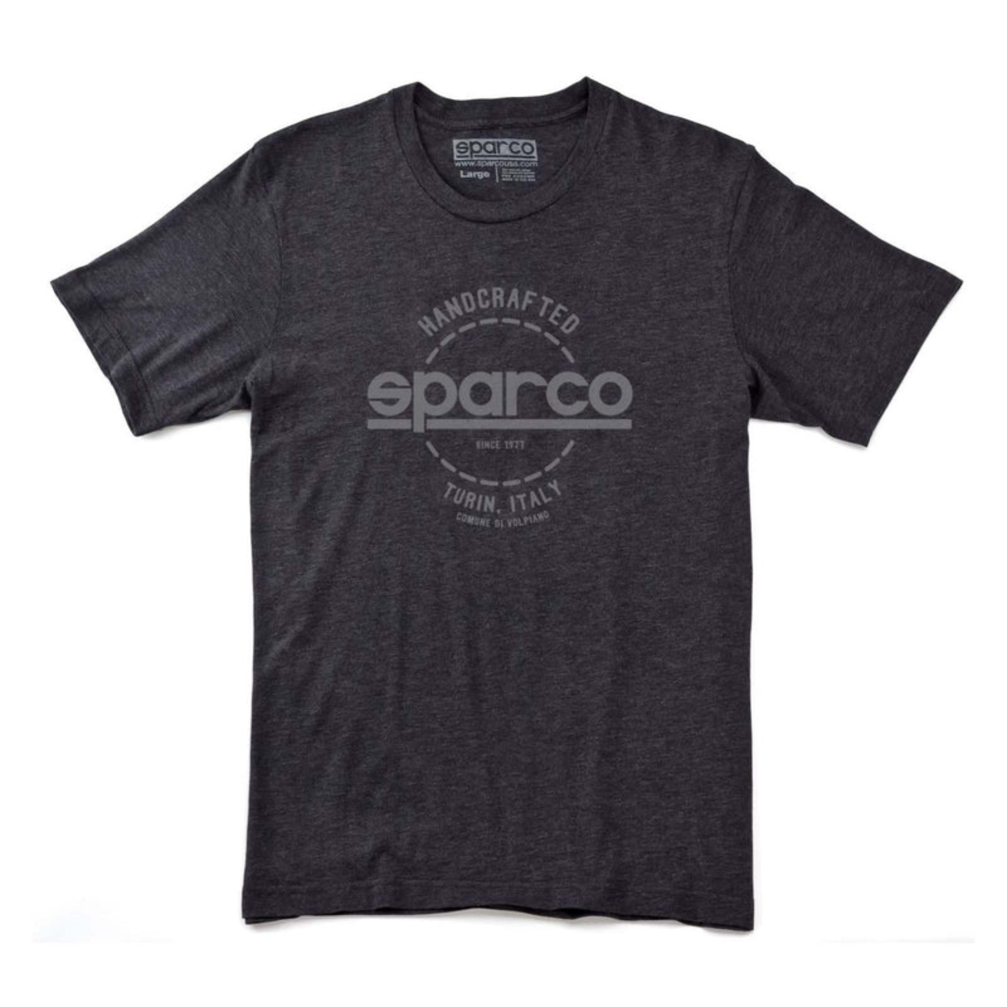 The charcoal and gray Sparco Handcrafted T-Shirt from Sparco.