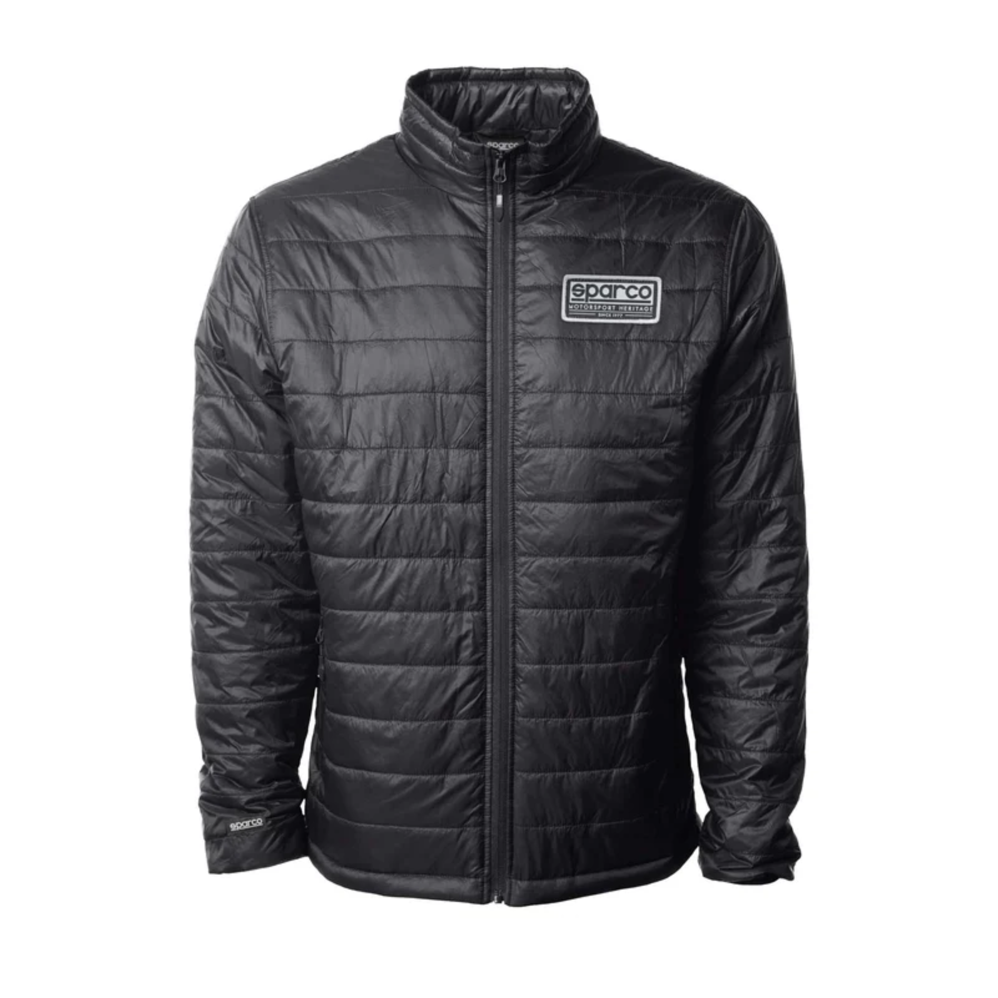 The black Sparco Heritage Puff Jacket from Sparco.