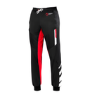 The front of the black and red Sparco Hyper-P Gaming Pants from Sparco.