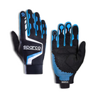 The Sparco Hypergrip+ Gaming Gloves from Sparco in black and blue.