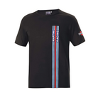 The black Sparco Martini Big Stripes T-Shirt from Sparco.