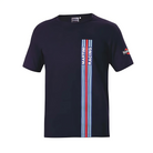 The navy Sparco Martini Big Stripes T-Shirt from Sparco.