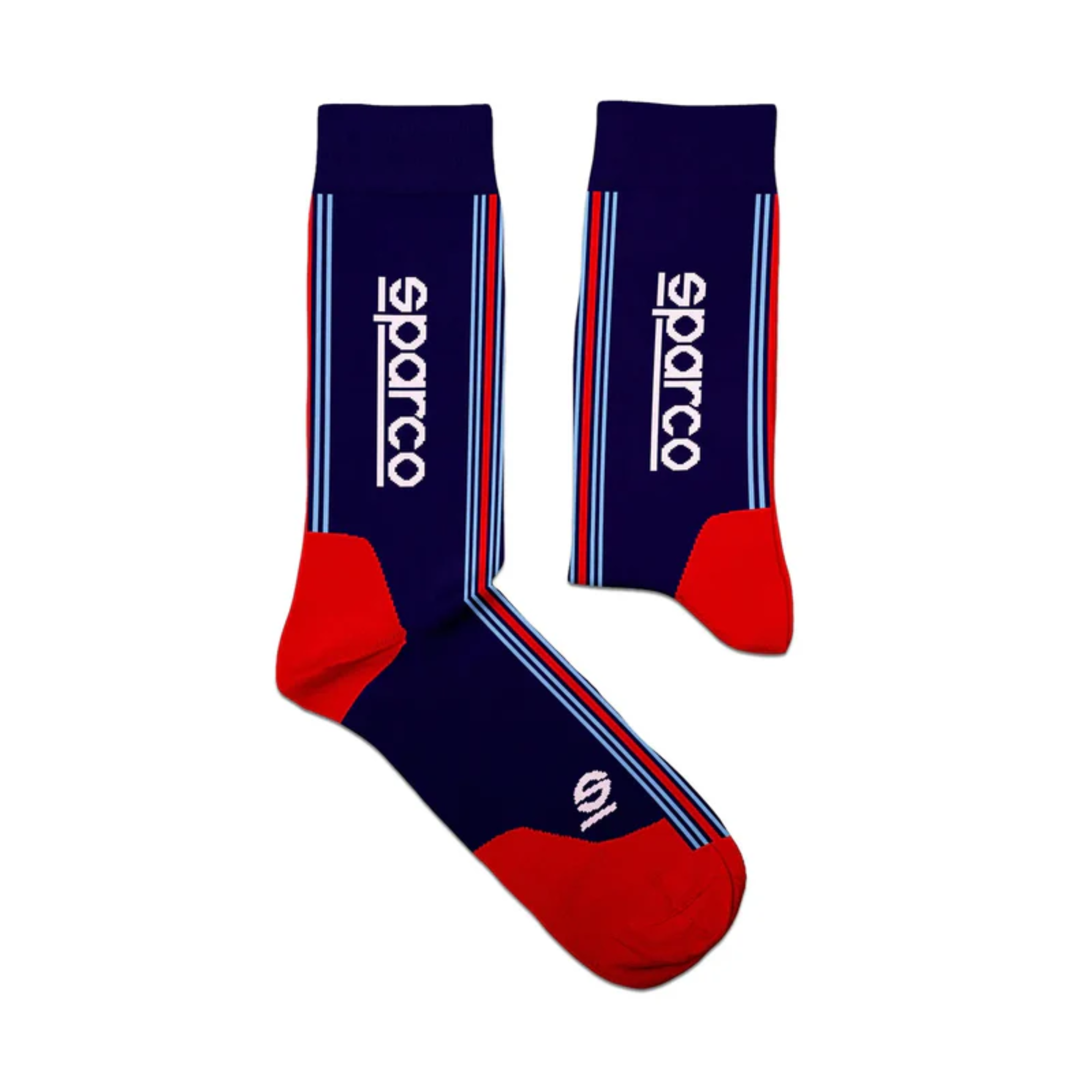 The navy and red Sparco Martini Iconic Design Socks from Sparco.