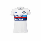The white and blue Sparco Martini Ladies T-Shirt from Sparco.