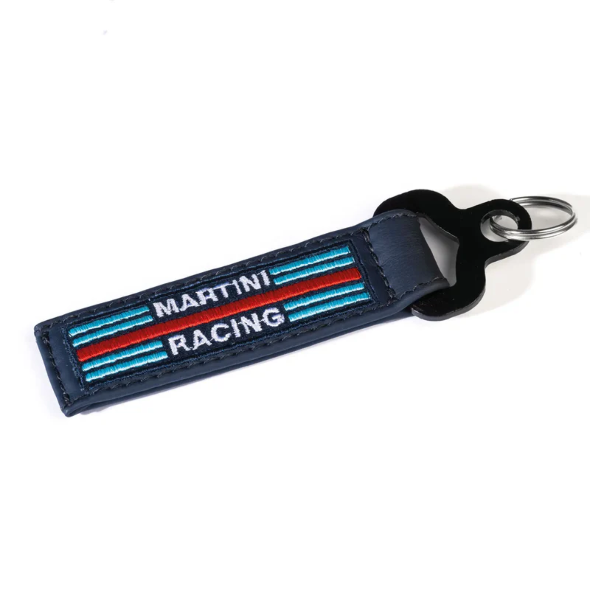 The navy Sparco Martini Leather Keychain from Sparco.