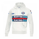 The white Sparco Martini Racing Hooded Sweatshirt from Sparco.