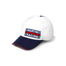 The white and navy Sparco Martini Racing Side-Logo Cap from Sparco.