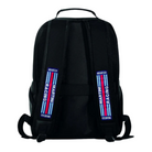 The back of the black Sparco Martini Stage Backpack from Sparco.