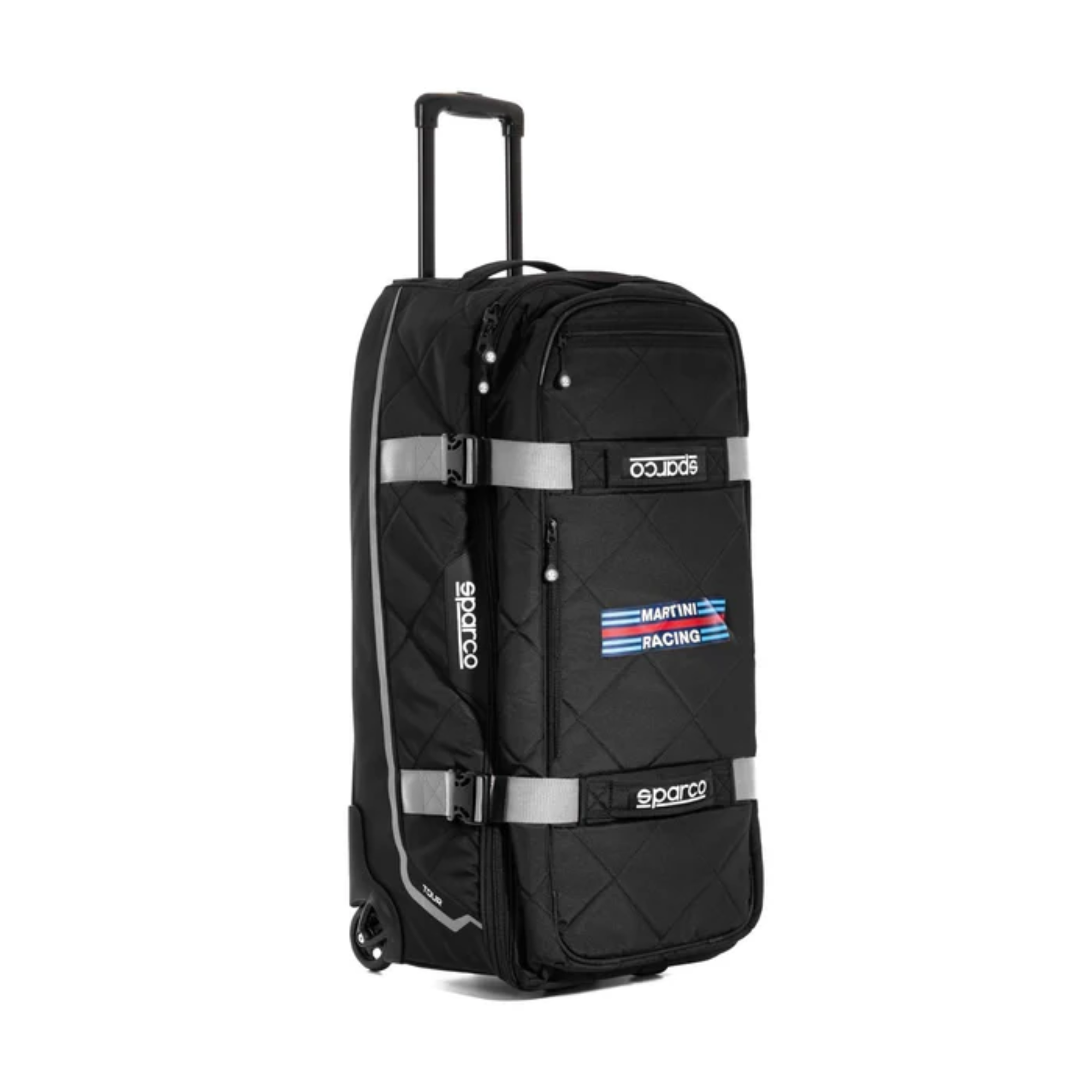 The silver and black Sparco Martini Tour Bag from Sparco.
