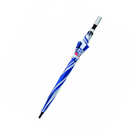 The blue and white Sparco Martini Umbrella from Sparco closed.