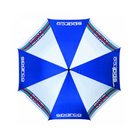 The blue and white Sparco Martini Umbrella from Sparco open.