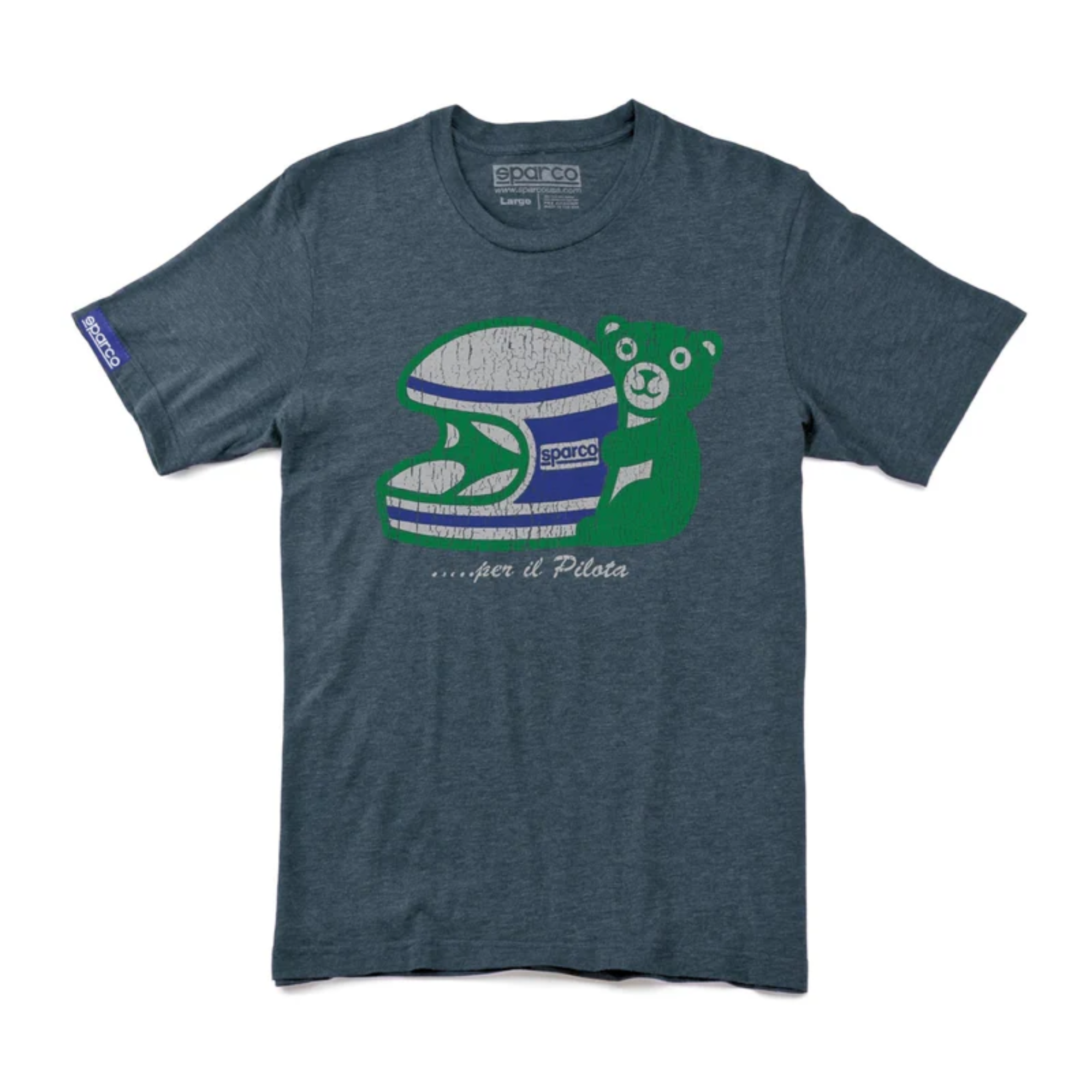 The indigo Sparco Pilota T-Shirt from Sparco.