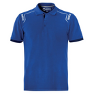 The blue Sparco Portland Polo from Sparco from the front.