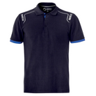 The navy Sparco Portland Polo from Sparco from the front.