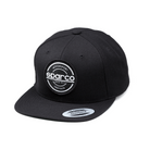 The black Sparco S-Patch Snapback Cap from Sparco.