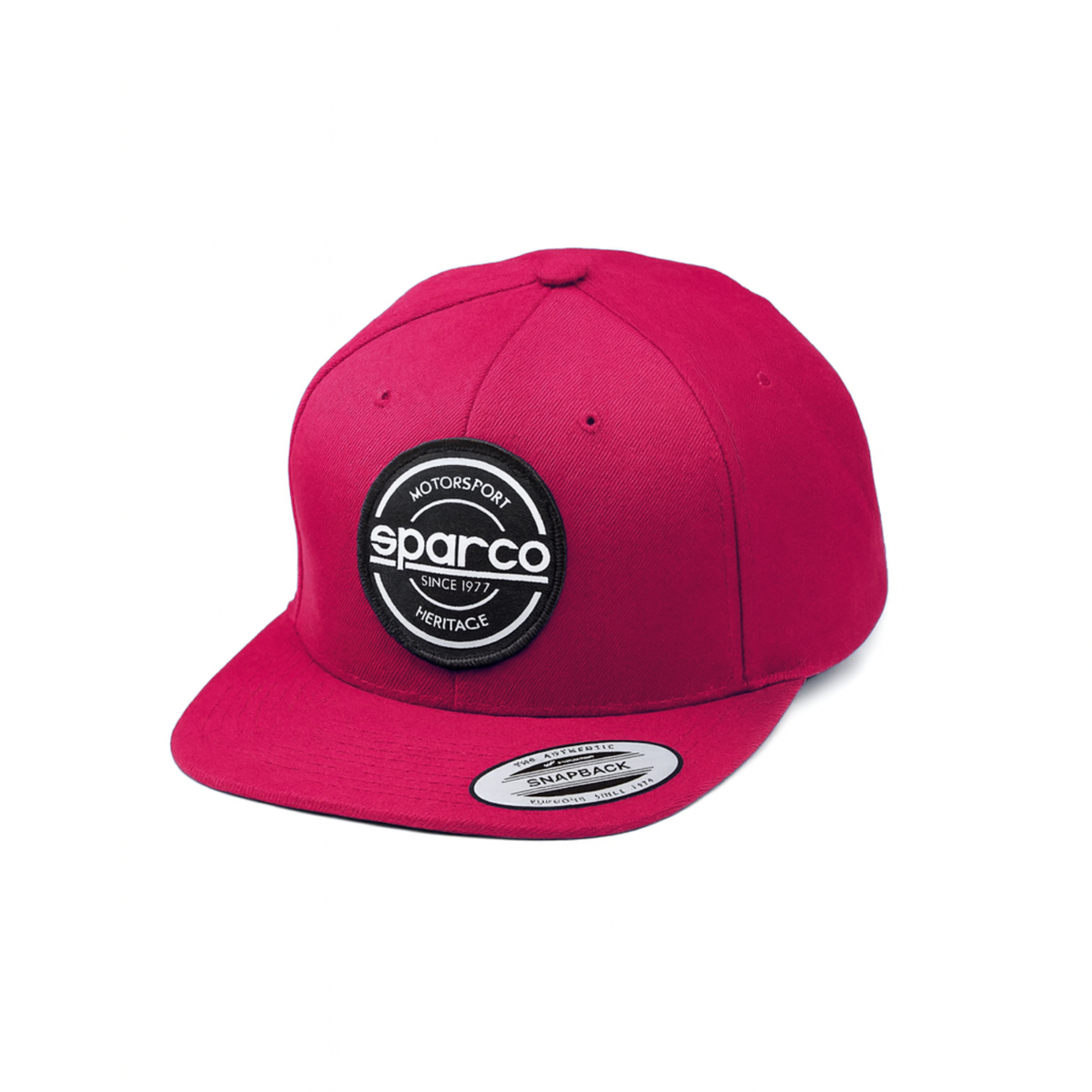 The red Sparco S-Patch Snapback Cap from Sparco.