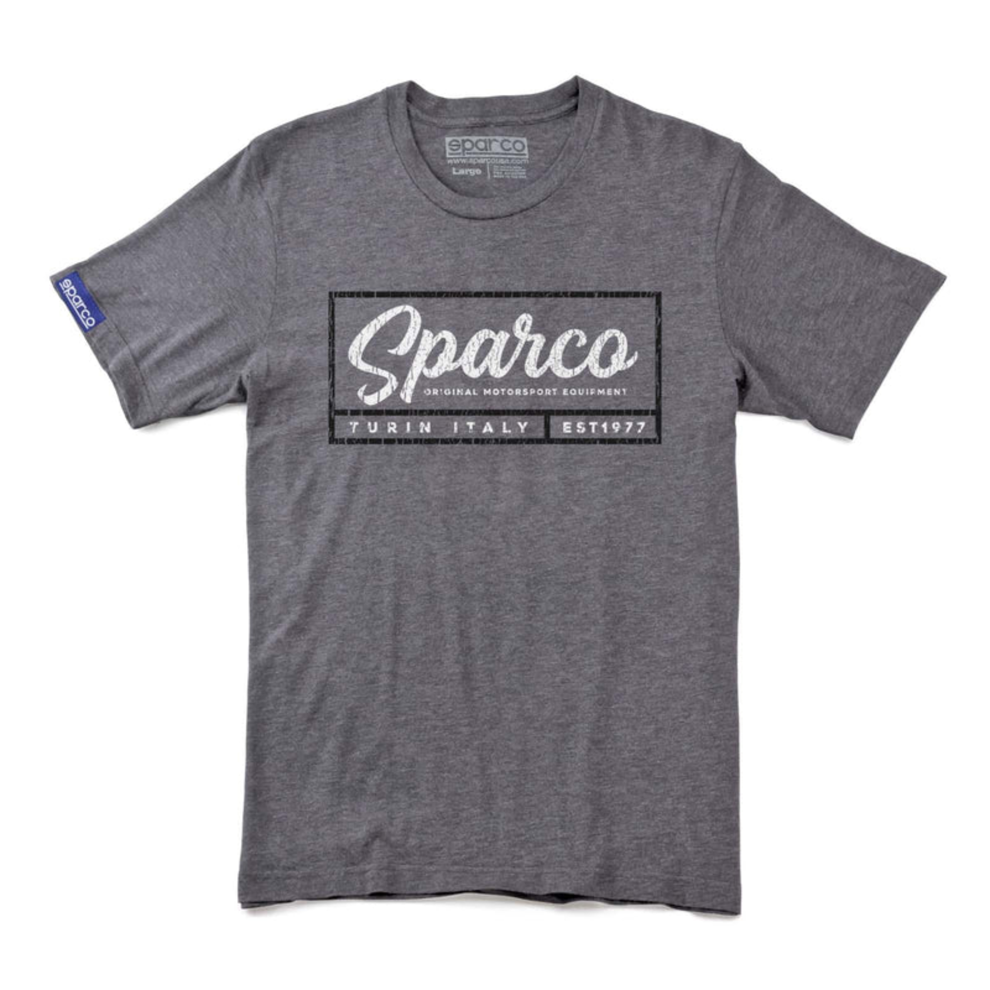 The gray Sparco Script T-Shirt from Sparco.