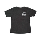 The charcoal Sparco Seal V.2 Youth T-Shirt from Sparco from the front. Sizing is designed for kids.