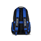 The blue and black Sparco Super Stage Backpack from Sparco from the back.
