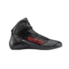 The side of the black and red Sparco Superleggera KB-10 Karting Shoe from Sparco.