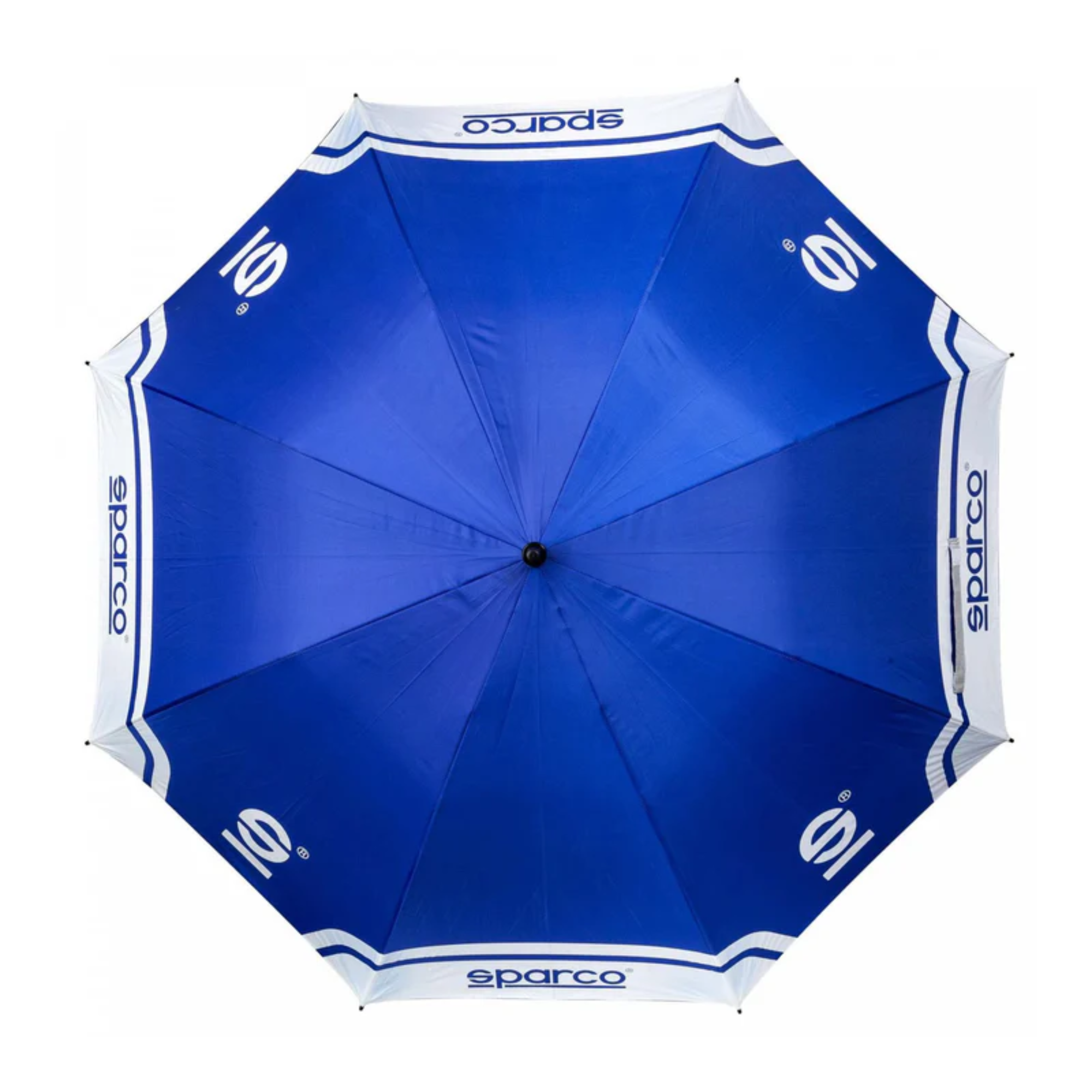 The blue and white Sparco Umbrella from Sparco open.