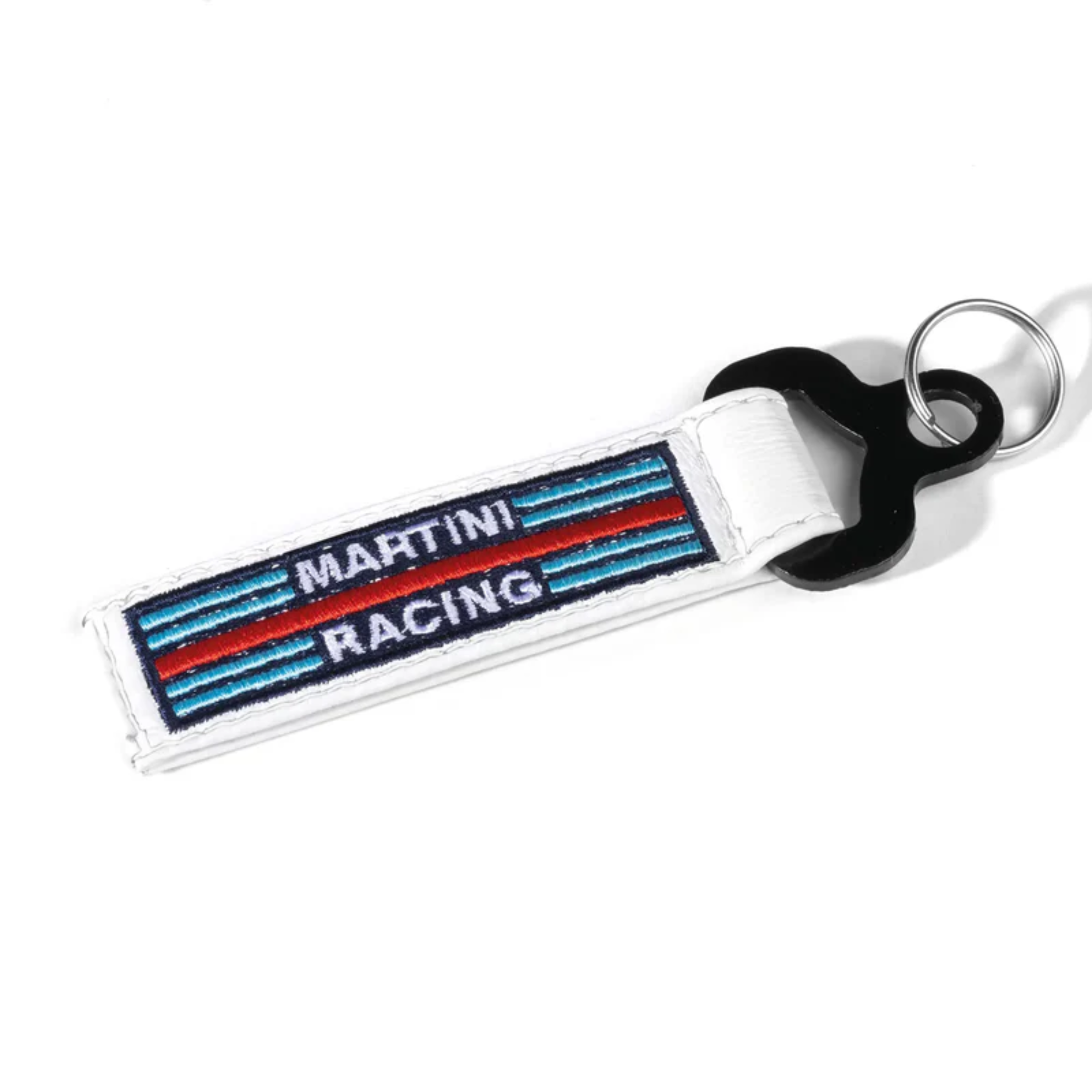 The White Sparco Martini Racing Leather Keychain from Sparco.